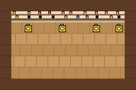 The oil cellar: the whole map from Always On, with its people and things where the game puts them