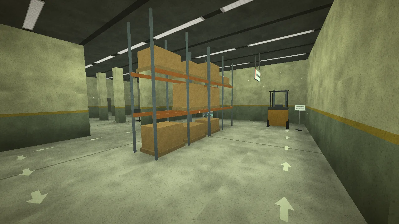 Racking in the Backrooms stockroom