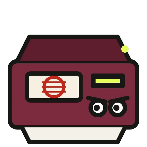 The franking machine, as drawn in Benchwork