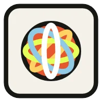 Rubber band, as drawn in Paperweight
