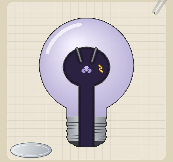 A spare light bulb, a patient on the bench in Sloperation, as admitted, with the tray below