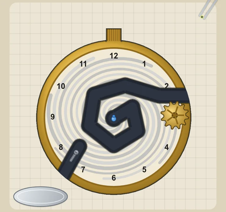 A pocket watch with a hurricane in it, a patient on the bench in Sloperation, as admitted, with the tray below