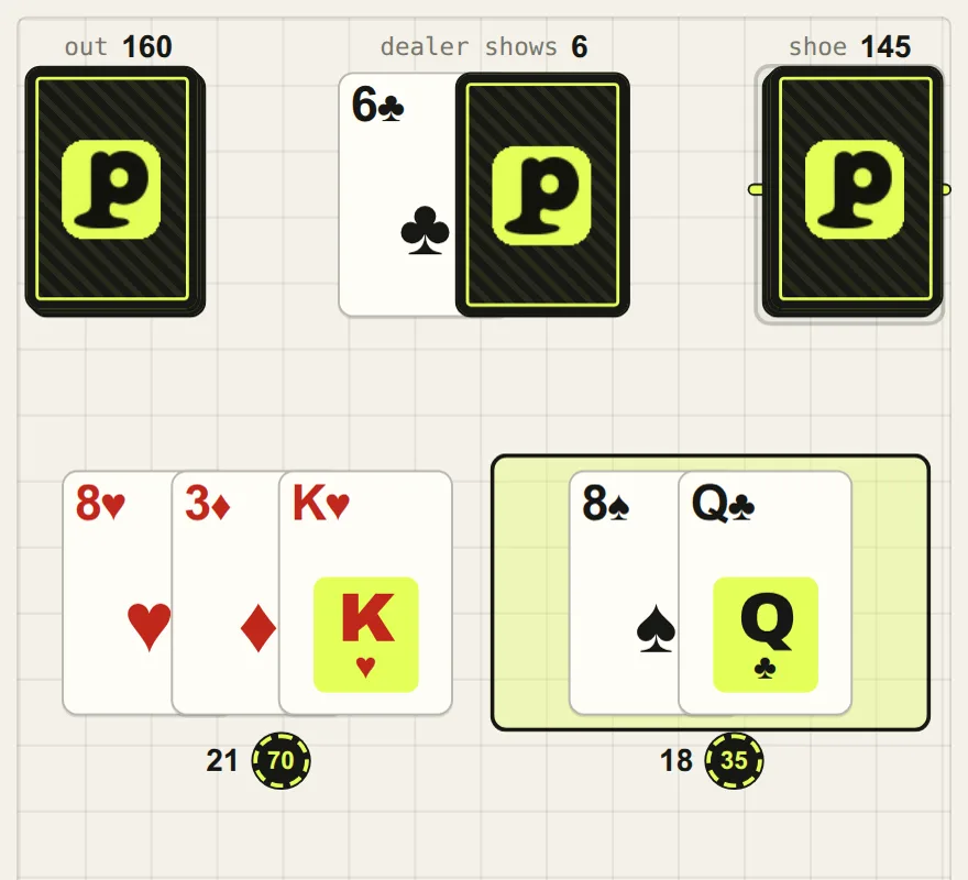 The cover of Blackjack on games.slopped.site, a real capture