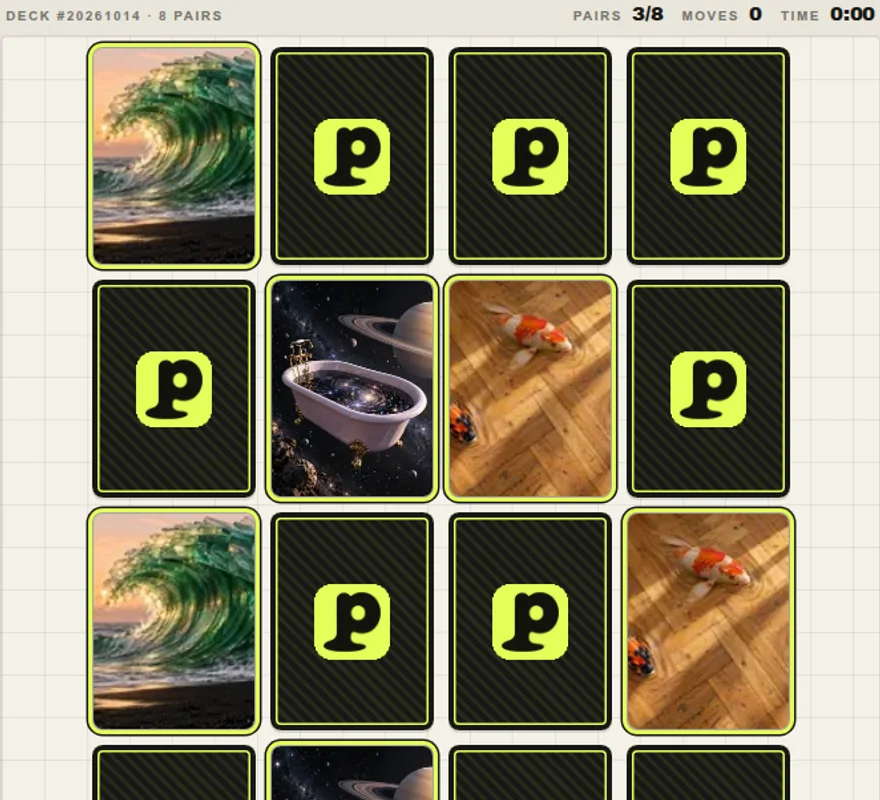 The cover of Slop Memory on games.slopped.site, a real capture